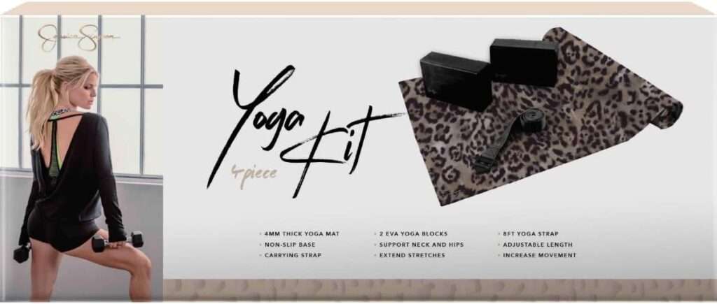 Jessica Simpson 4-Piece Essential Yoga Kit