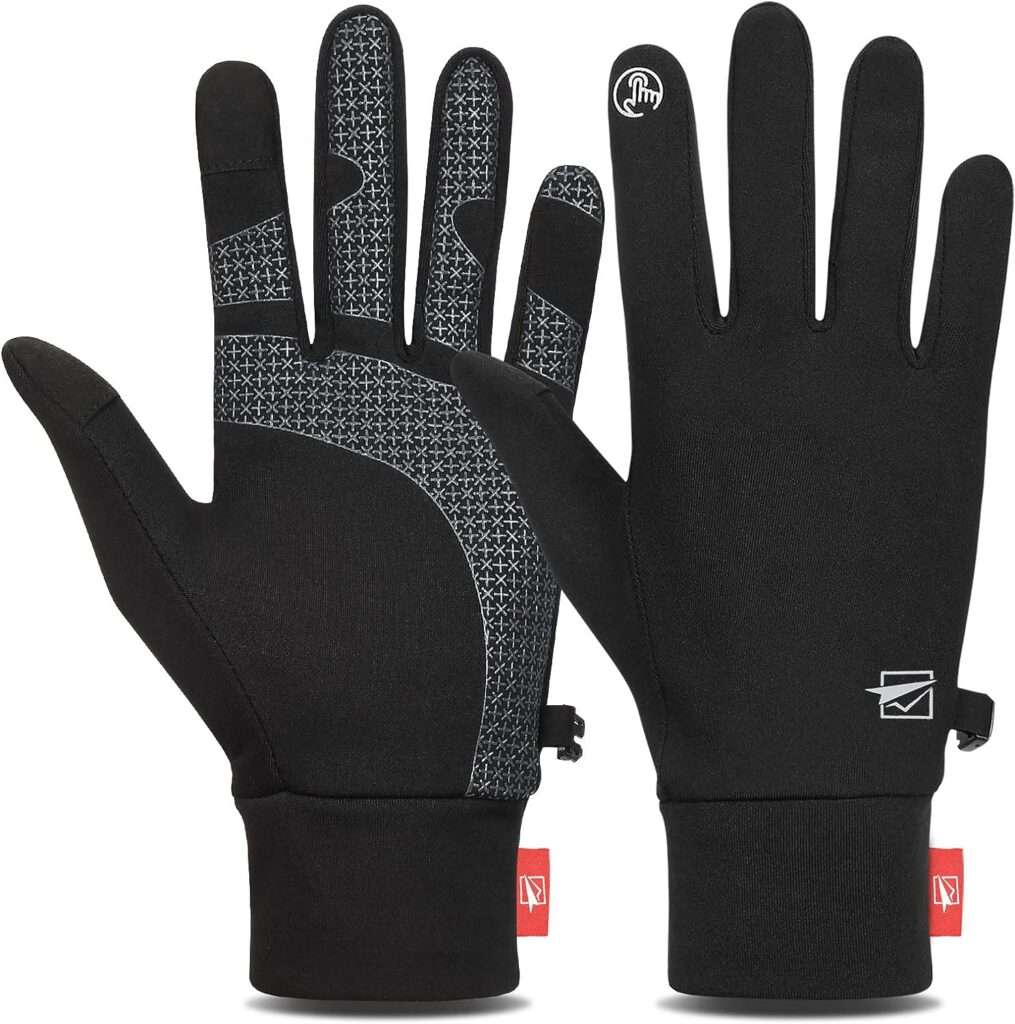 Cevapro Lightweight Gloves Touchscreen Running Gloves Winter Gloves Liner for Running Cycling Working Hiking Driving